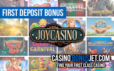 JoyCasino first deposit bonus
